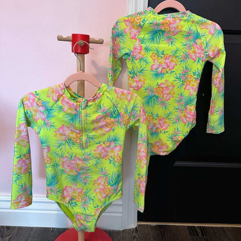 Neon Cat & Jack Rashguard Swimsuit